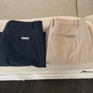 Dunning Men's Navy and Tan golf shorts like new